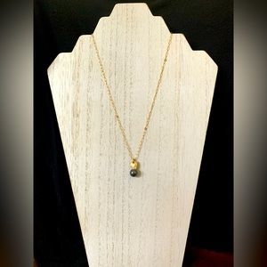 11. Gold-filled bail Tahitian pearl necklace.